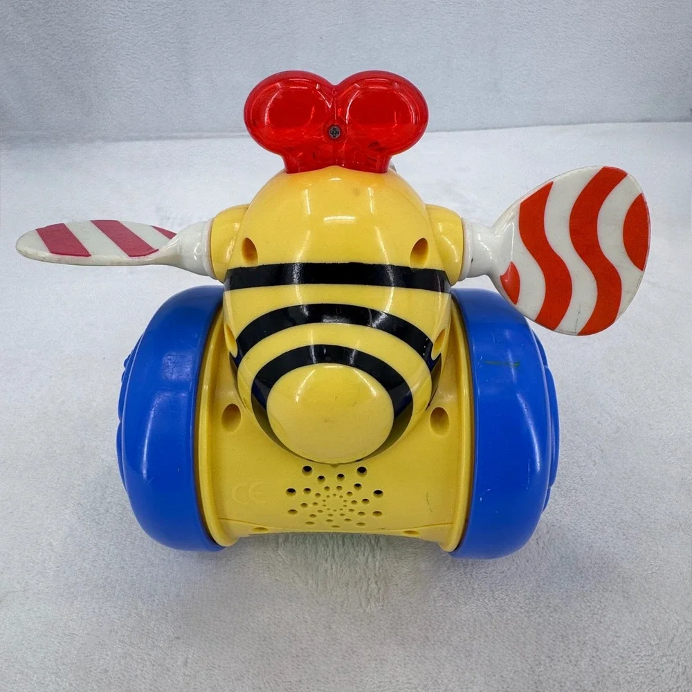 Playskool Crawl 'n Flutter Bee Vintage 2003 Bumblebee Rolling Toy Wobble & Roll